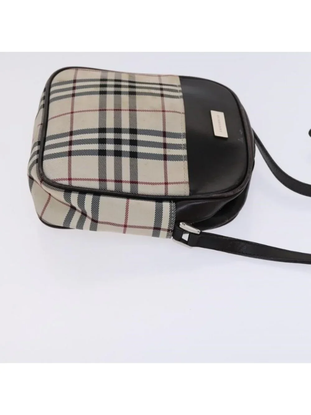 Authentic BURBERRY Nova Check Shoulder Bag Canvas Beige - Picture 10 of 16